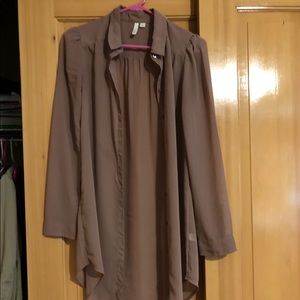 Cute long button up